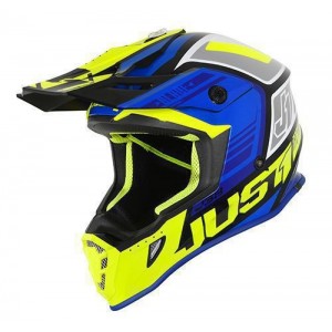 Casca Just1 J38 Blade Blue-Yellow Fluo-Black