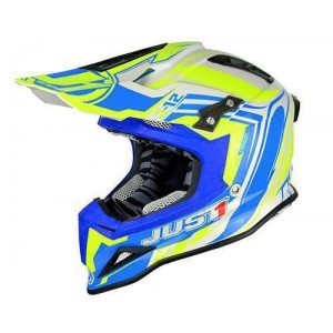 Casca JUST1 J12 Flame Yellow-Blue