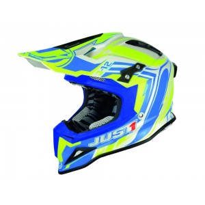 Casca JUST1 J12 Flame Yellow/Blue