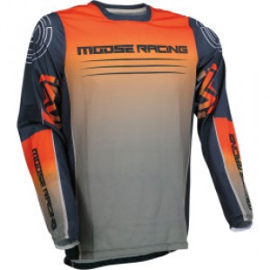 Tricou Moose Racing Sahara Orange/Grey