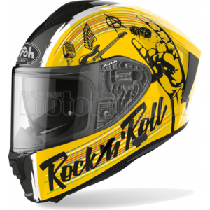 Casca Airoh Spark Rock'N'Roll Yellow/Black