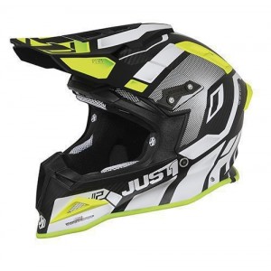 Casca JUST1 J12 PRO Vector White-Yellow Fluor-Carbon