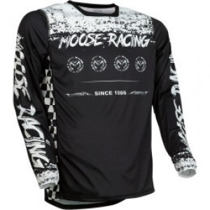 Tricou Moose Racing M1 Black/White