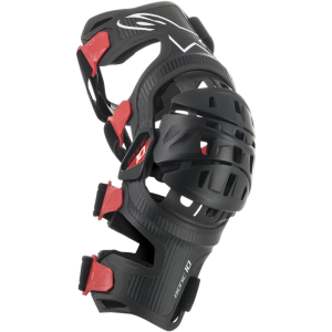Orteza Alpinestar Bionic-10 Carbon Black Red Left