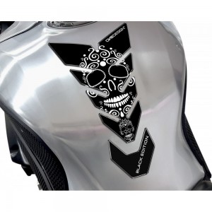 Tankpad OneDesign Black Edition Skull Multicolor Alb