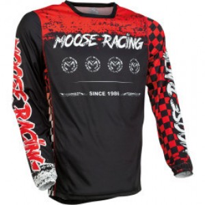Tricou Moose Racing M1 Black/Red