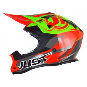 Casca JUST1 J32 Pro Rave Red/Lime